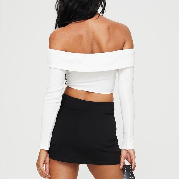 Princess Polly Ravyn Skort Black size 2 Tall New With Tags‎ - Picture 5 of 12